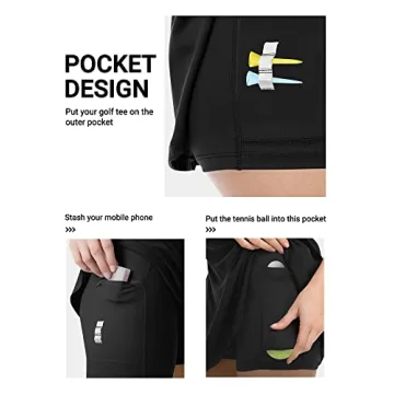 Stylish Women Tennis Golf Dress with Built-in Shorts