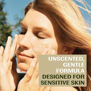 Thrive Natural Care Mineral Face Sunscreen for Sensitive Skin SPF 30, 2 Ounces - Moisturizing Unscen...