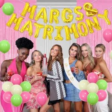 Balterever Margs and Matrimony Bachelorette Decoration Set