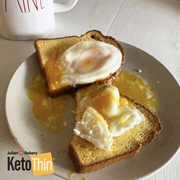 Julian Bakery Keto Thin Bread | 100% Keto | Gluten-Free | Grain-Free | Low Carb | 0 Net Carbs | 3 Pack