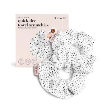 Kitsch Microfiber Hair Towel Scrunchie - Ultra-Soft & Absorbent for All Hair Types