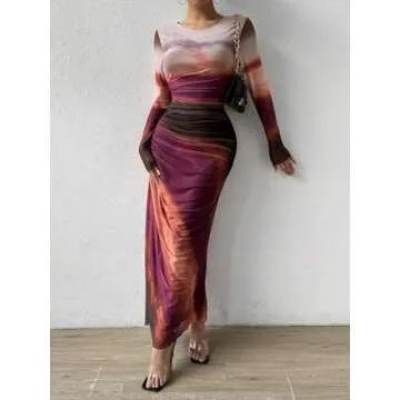 MARZXIN Women’s Tie Dye Maxi Dress for All Occasions