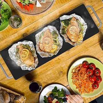 NutriChef Portable Electric Food Hot Plate - Perfect for Buffets and Parties