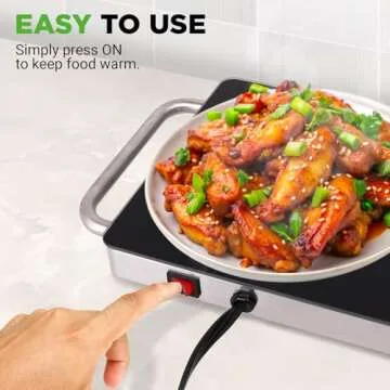 NutriChef Portable Electric Food Hot Plate for Every Occasion