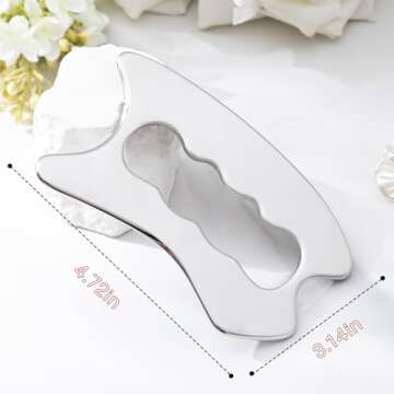 Moikiwi Stainless Steel Gua Sha for Muscle Recovery and Skincare