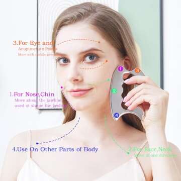 Moikiwi Stainless Steel Gua Sha for Muscle Recovery and Skincare