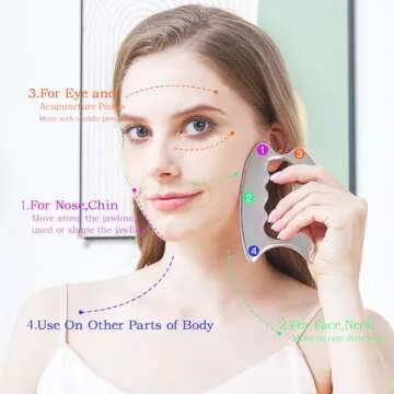 Moikiwi Stainless Steel Gua Sha for Muscle Recovery and Skincare