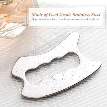Moikiwi Stainless Steel Gua Sha for Muscle Recovery and Skincare