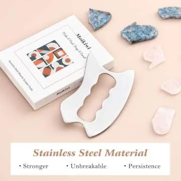 Moikiwi Stainless Steel Gua Sha for Muscle Recovery and Skincare