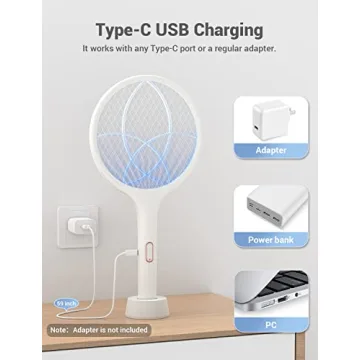 YISSVIC Rechargeable Electric Fly Swatter & Bug Zapper