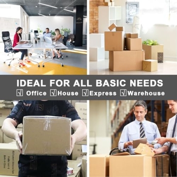 BOMEI PACK No Noise Silent Packing Tape - 6 Rolls, 55 Yards