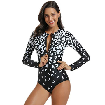 LafyKoly Women's Rashguard Stylish UV Protection Swimwear