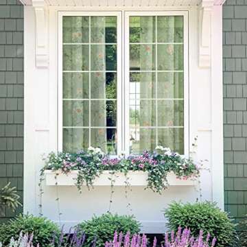 XTMYI Cute Retro Curtains for Bedroom Dining Room,Nature Cottage Core Cottagecore Decor Sheer Decorative Curtains for Kitchen Bathroom Window,63 Inch Length,Sage Green