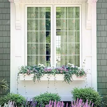 XTMYI Nature Cottage Core Sheer Curtains for Home