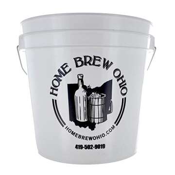 FastTrack Fermentation Bucket - Home Brewing Wine Fermenter, 2 Gallon Fermenting Bucket with Lid - F...