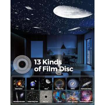 Yiliaw 13 in 1 Galaxy Projector for Bedroom Decor