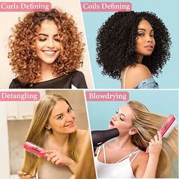 KTKUDY Curl Defining Brush for All Hair Types