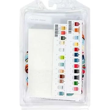 Dimensions Gold Collection Small Counted Cross Stitch Kit, 'Coffee Shoppe', 18 Count White Aida Cloth, 6'' x 6'', Black