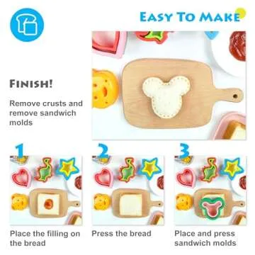 Funny Sandwich Cutter and Sealer Set for Kids