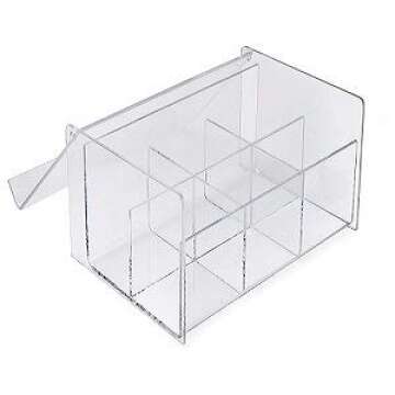Home-it Acrylic Tea Bag Organizer for Kitchen Storage