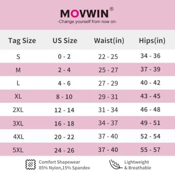 MOVWIN Tummy Control Body Shaper Shorts High Waist Slimmer