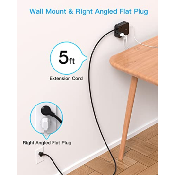 HANYCONY Power Strip Surge Protector with USB Ports
