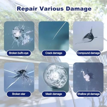 2025 Car Windshield Repair Kit Fix Chips Cracks Fast