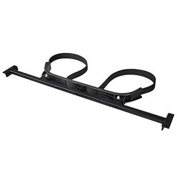 AW Universal Golf Bag Attachment Golf Bag Holder Bracket Rack for Golf Cart Rear Seat Black