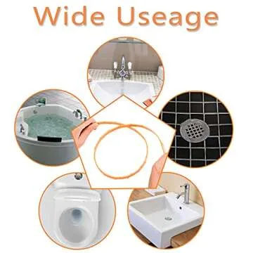 Eucredy Drain Clog Remover - 6 Pack Cleaning Tools