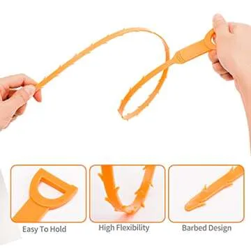 Eucredy Drain Clog Remover - 6 Pack Cleaning Tools