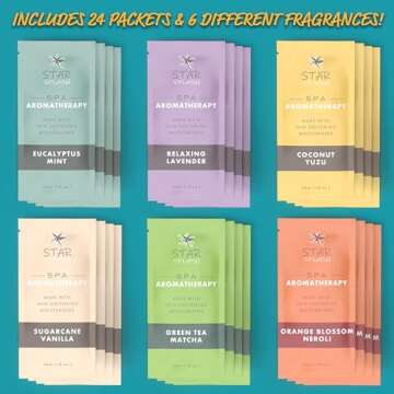Star Splash Hot Tub Aromatherapy 24 Pack – Now 2X Stronger - Set of Relaxing Spa Scents Including Lavender, Eucalyptus, Vanilla, Coconut, and More – Paraben-Free, Hot Tub Accessories for Adults