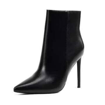 GENSHUO Women's Stiletto High Heel Ankle Booties