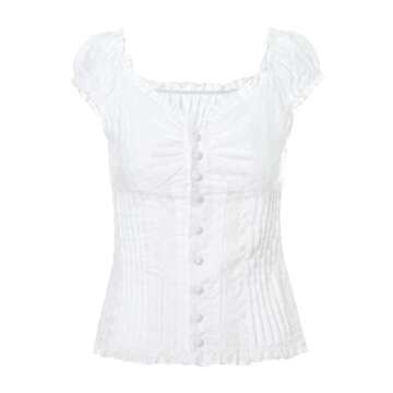 Mxiqqpltky Fairy Grunge Crop Top Short Sleeve Lace Tee