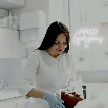 Hello Gorgeous Neon Signs for Wall Decor, 16.9 * 10.7 Inches Hello Gorgeous Neon Lights for Home Party Wedding Bar Club Gifts, Neon Sign Wall Decorations Home Party Decor, INSNEnN