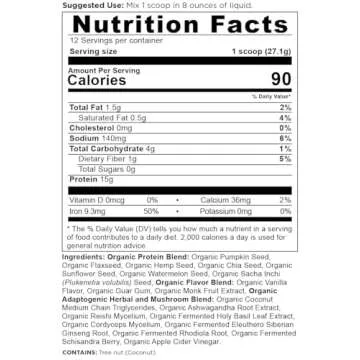 Organic Vegan Protein Powder by Ancient Nutrition