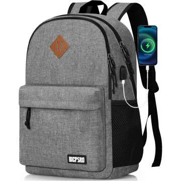 Lightweight 15.6" Laptop Backpack with USB Charging