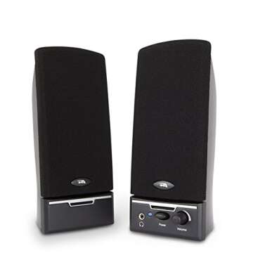Cyber Acoustics 2.0 Amplified Speaker System for Quality Audio