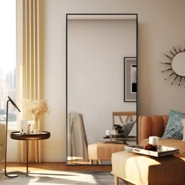 Elegant Full Length Mirror with Aluminum Frame 71" x 32"