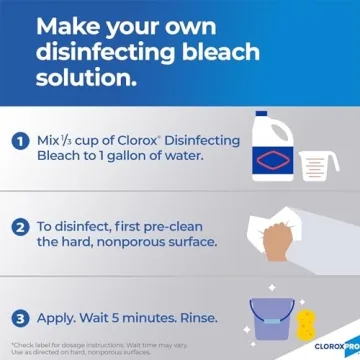 CloroxPro Germicidal Bleach Pack of 3 - 121 Ounce Bottles