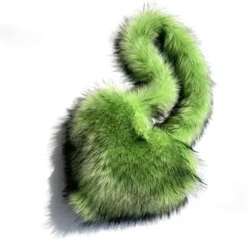 Heart Shaped Faux Fur Shoulder Purse: Chic & Trendy Women's Bag