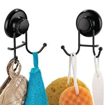 HASKO Suction Cup Hooks - Durable Bathroom Essentials