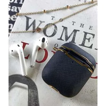 KIQ Canvas for AirPods - Textured Protective Cover with Keychain