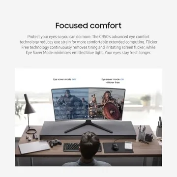 SAMSUNG 32" CR50 FHD Curved Monitor with Freesync