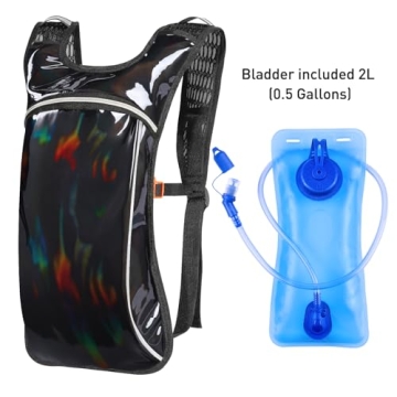 Stylish Hydration Pack with 2L Bladder for Festivals