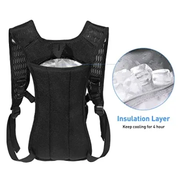 Stylish Hydration Pack with 2L Bladder for Festivals