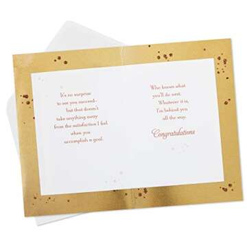 Hallmark Congratulations Card or Graduation Card (You Worked for This)