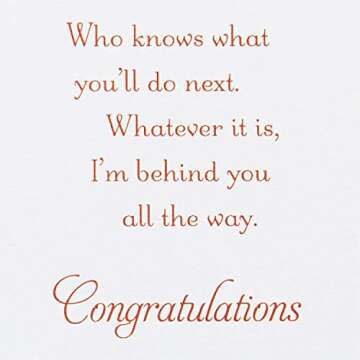 Hallmark Congratulations Card or Graduation Card (You Worked for This)