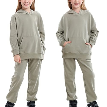 Amropi Boy's Stylish Hooded Tracksuit Set for Ages 9-10