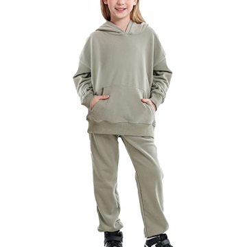 Amropi Boy's Stylish Hooded Tracksuit Set for Ages 9-10