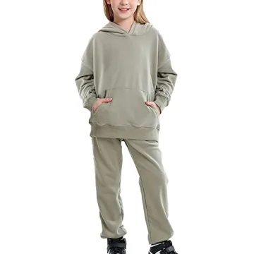 Amropi Boy's Stylish Hooded Tracksuit Set for Ages 9-10